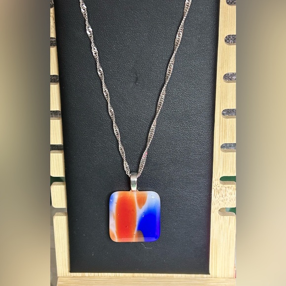 Artisan Fused Glass Pendant - Picture 2 of 12